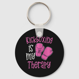 Dames Kickboksen Is Mijn Therapie Dames Funny Gym  Sleutelhanger
