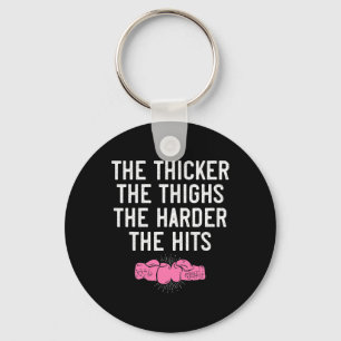 Dames kickboksenshirt dikkere dijen grappig F Sleutelhanger