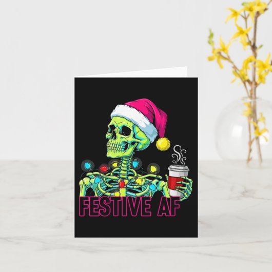 Dames Kijk eens hoe ik er kerstachtig uitzie enzo Kaart (Gele Bloem)