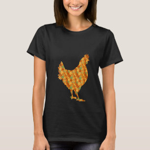Dames Kip Eenvoudige Halloween Kostuum Hen Kip Doe T-shirt