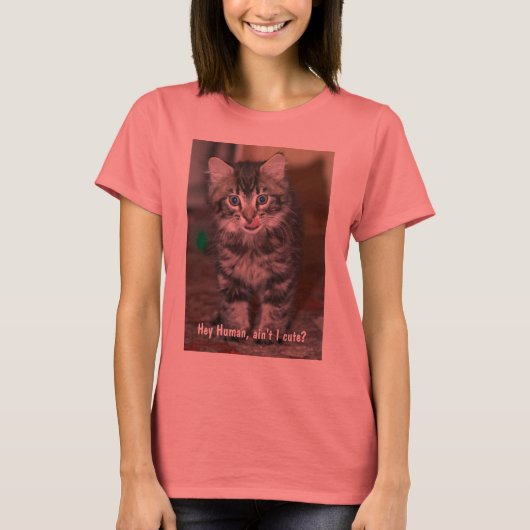 Dames Kitten T T-shirt (Voorkant)