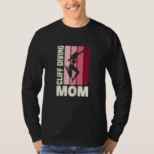Dames Klifduiken Moeder Moederdag Klimmen Springen T-shirt