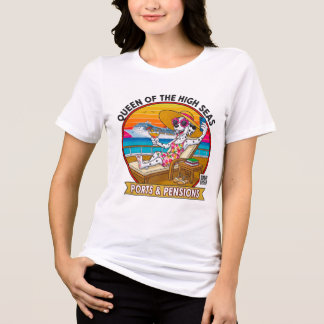 Dames Koningin van de Hoogzee - Voorprint Tri-Blend Shirt
