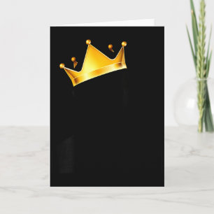 Dames Koninklijke Zwarte Koning Magie Met Gouden K Kaart