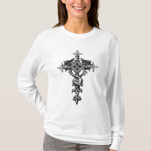 Dames kruis met Wings T-shirt