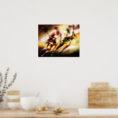Dames Lacrosse Poster (Keuken)