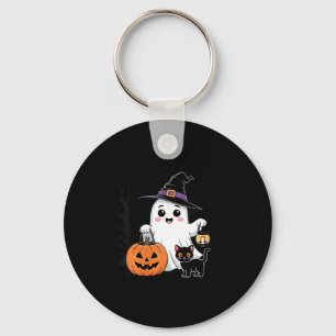 Dames Lange Leve Halloween Grappige Pompoen Hallow Sleutelhanger