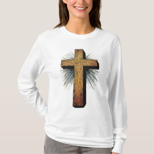 Dames Lange Mouw T-shirt met Krachtige Christelijk