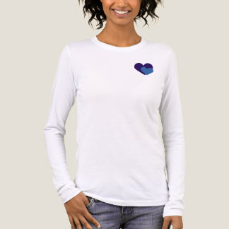 Dames Lead with Heart JET Healthcare lange mouwen Tri-Blend Shirt