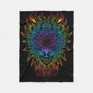 Dames Leeuwin Mandala Kunst Zen Yoga Meditatie Boh Fleece Deken