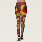 Dames Leggings met Kandinsky's pleinen (Achterkant)