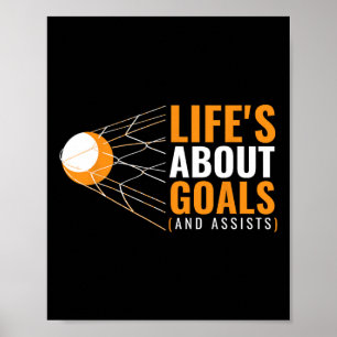 Dames Leven Gaat Over Doelen Lacrosse Shirt Voor M Poster