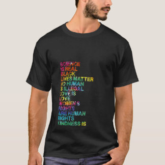 Dames LGBTQ Regenboog Wetenschap Is Eerlijk BLM Li T-shirt