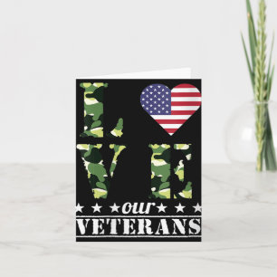 Dames Liefde Onze Veteranen Gelukkige Veteranen Da Kaart