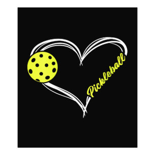 Dames Liefde Pickleball - schattige pickleball wed Foto Afdruk