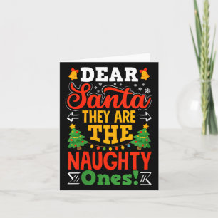 Dames Lieve Sint De Stoute Eén Funny Kerstmis Kaart