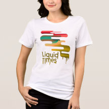 Dames "Liquid Times" Abstracte Smeltende Grafische