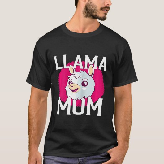 Dames Llama Moeder T-shirt (Voorkant)