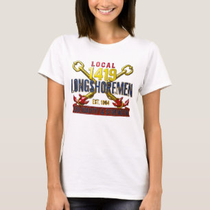 Dames Local 1419 Longshoremen Vintage Solidariteit T-shirt