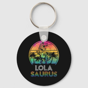 Dames Lolasaurus Dinosaur Lola Saurus Familie Matc Sleutelhanger