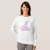 Dames Long Hoeve Hoodie T-shirt (Voorkant volledig)