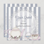 DAMES LUNHEON INVITATION - HEURE DU THÉ (Devant / Derrière)