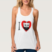 Dames LUV Bearded Teddy Tanktop (Voorkant)