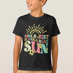 Dames Meisje Wil Net Zon Grappige Vakantie T-shirt