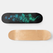 Dames & Meisjes Bloem skateboarddek Blue Skateboard (Horizontaal)