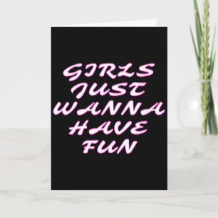 Dames Meisjes Gewoon W Hebben Plezier V-hals Kaart