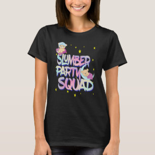 Dames meisjes Teddy Bear Sleepover Squad voor Slum T-shirt