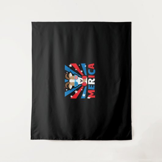 Dames Merica Geit Wandkleed (Voorkant)