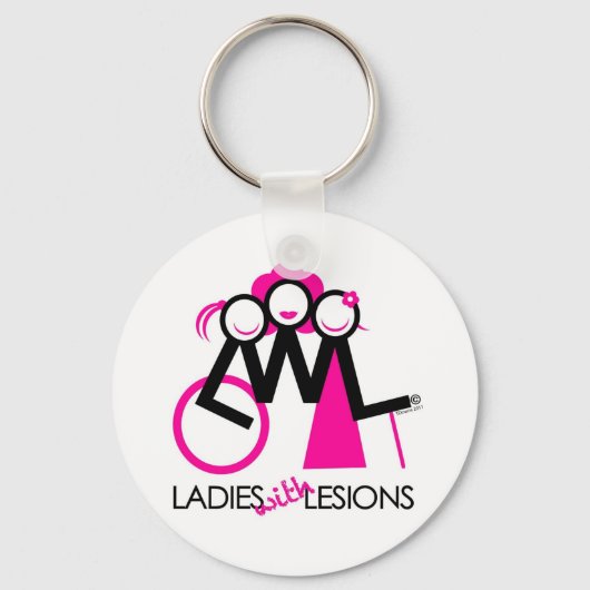 Dames met laesies sleutelhanger (Voorkant)