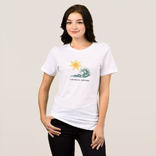 Dames Minimalistische Tropische Vibe T-Shirt - Jaa