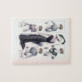  dames mode puzzel (Horizontaal)