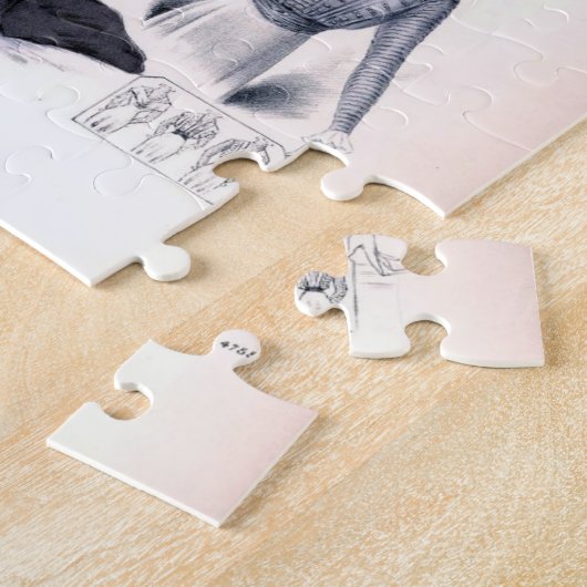 dames mode puzzel (Zijkant)