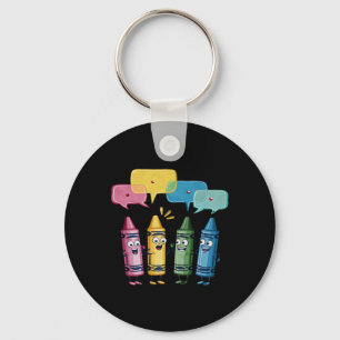 Dames Modekleurpotloden Crayon Stemming Kleurpotlo Sleutelhanger