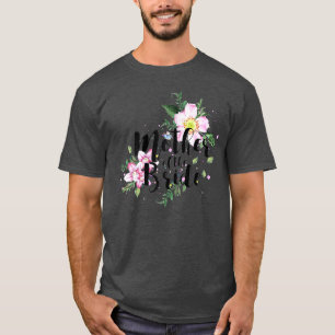 Dames Moeder van de Bruid Bloemige Bruiloftspartij T-shirt