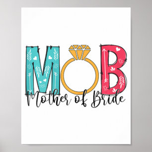 Dames Moeder Van De Bruid Mob Mog Vrijgezellenfees Poster