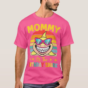 Dames Moeder Van De Haai Verjaardag Familie Matchi T-shirt