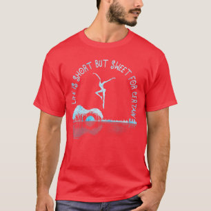 Dames muziek liefhebber Het leven is kort maar zoe T-shirt