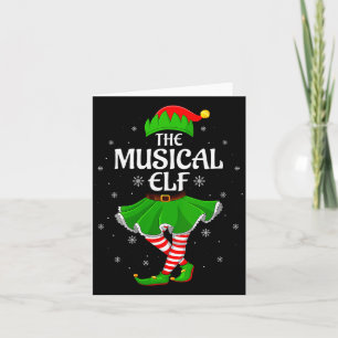 Dames Muzikale Elf Kerst Familie Meisjes Vrouwen E Kaart