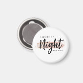 Dames Nacht Aquarel Blush Bachelorette Feest Magneet (Voorkant / Achterkant)