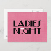 Dames nacht briefkaart (Voorkant / Achterkant)