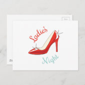 Dames nacht briefkaart (Voorkant / Achterkant)