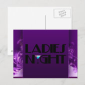 Dames nacht briefkaart (Voorkant / Achterkant)