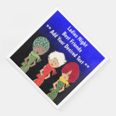 Dames Nacht Papieren servetten (Hoek)