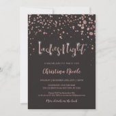 Dames nacht | Terug Details | Bachelorette Party Kaart (Voorkant)