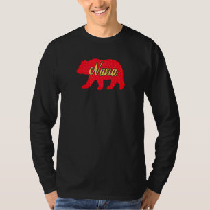 Dames Nana Beer Matching Familie Aardbei Patroon T-shirt