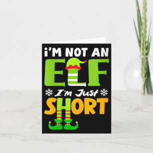 Dames Niet een Elf Korte Grappige Kerst Kleine Kaart
